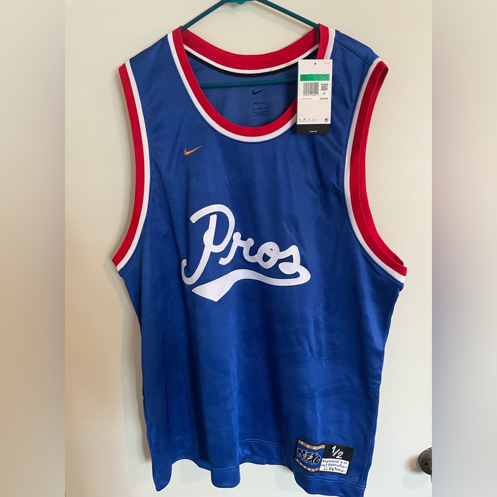 $110 NIKE LIL PENNY PREMIUM BASKETBALL JERSEY DA5991-480 GAME ROYAL/COPPER XL